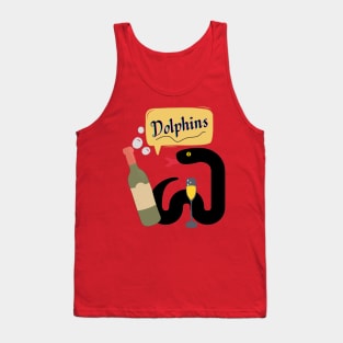 Snake with wine Tank Top